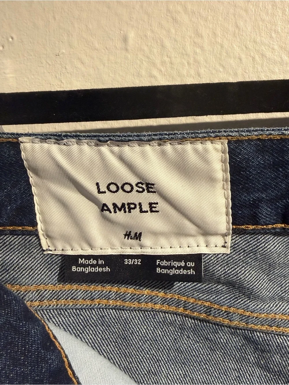 H&M Men's Straight Jeans in Indigo Blue